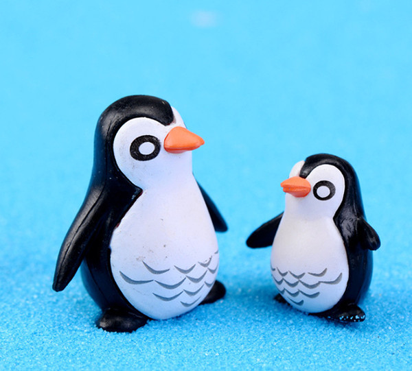 30set handcraft emulational penguin fairy miniature color as picture DIY garden landscape home decorative Ornaments Wholesale