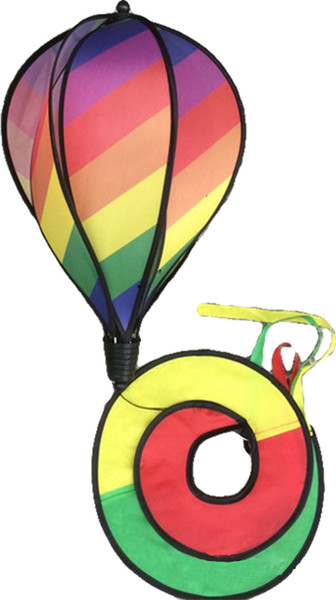 New Foldable Rainbow Spiral Windmill Colorful Garden Wind Spinner Camping Tent Home Garden Decoration Decor Free Shipping