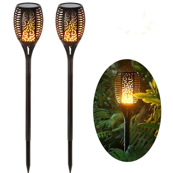 Solar Powered LED Flame Lamp Waterproof 96LEDs Dancing Flickering Torch Light Outdoor Solar LED Fire Lights Garden Decoration OOA5193