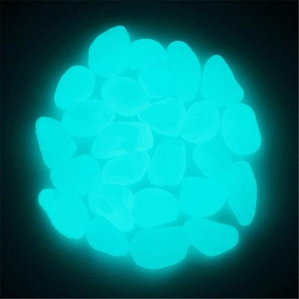 100pcs/bag Luminous Pebbles Stones Glow In The Dark Garden Ornaments Wedding Decoration Home Decor Crafts Party Event Supplies