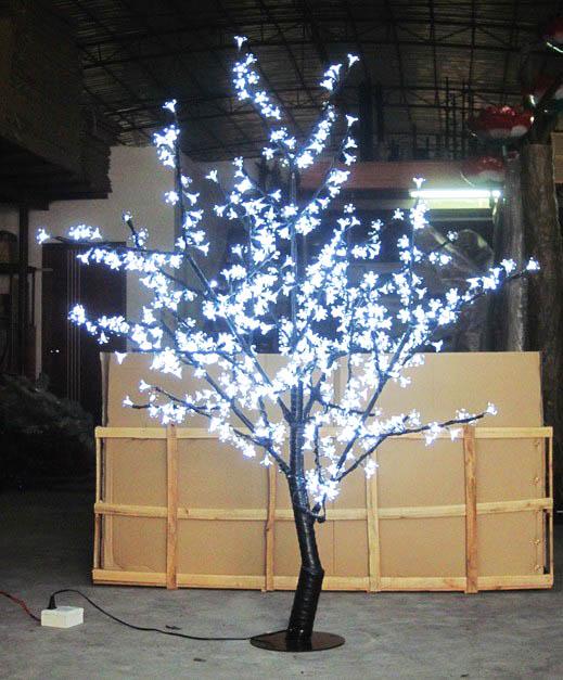 LED Cherry Blossom Tree Light 480pcs LED Bulbs 1.5m Height 110/220VAC Seven Colors for Option Rainproof Outdoor Usage Drop Shipping