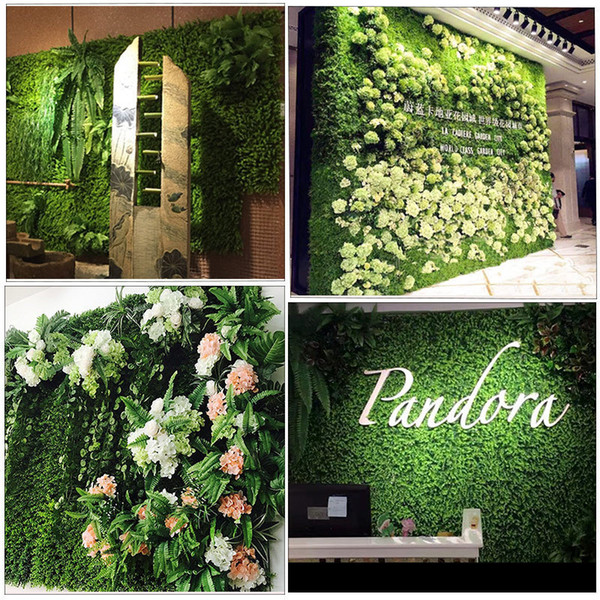 Artificial Plant Wall Hedge Lawn Boxwood Hedge Artificial Lawn Garden Backyard Home Decor Simulation Grass Turf Rug Lawn Outdoor Flower wall