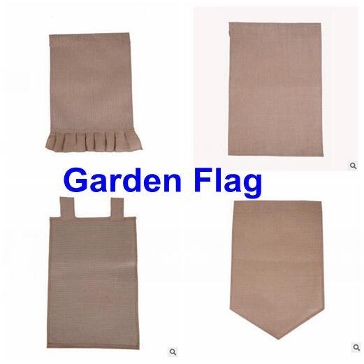 Burlap Garden Flag 12