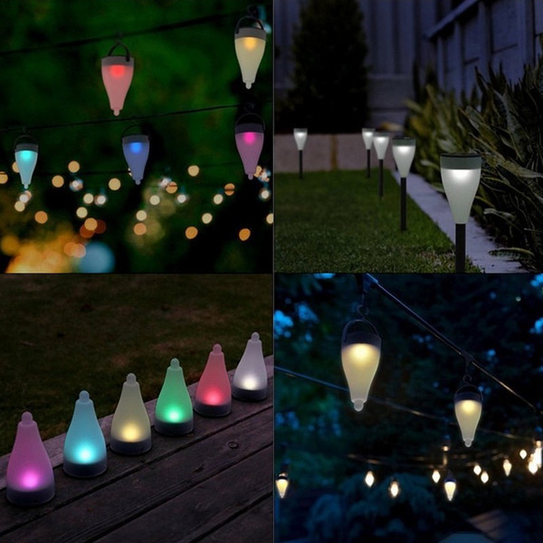 Garden Lawn Solar Lamp Colorful Outdoor Waterproof Solar Light Solar LED Landscape Light Christmas Party Festival Decor 18 Lots DHL