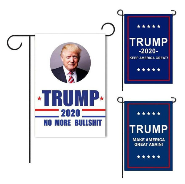 Outdoor Banner Garden Flag Trump 2020 Keep America Great Home Decorations 30*45CM Polyester Banner Indoor Festival Decoration Hanging Flags