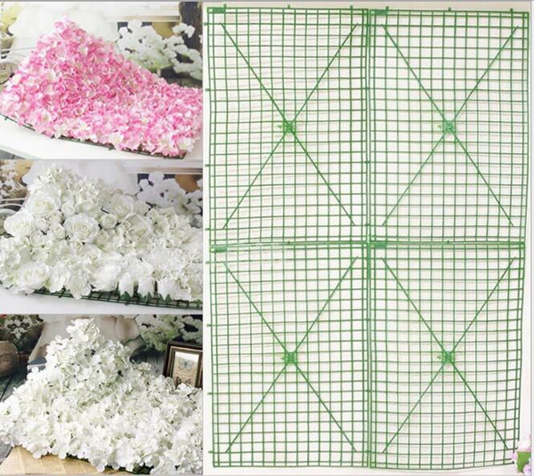 Wholesale-large size 60x40cm plastic flower row flowers bent sub-rack wedding flower supplies flower wall Arches for wedding decoration