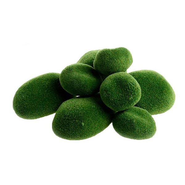 New Arrival 8Pcs/lot Green Artificial Moss Stones Grass Plant Poted Home Garden Decor Landscape free shipping