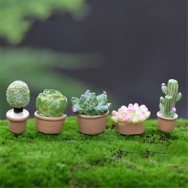 5Pcs/lot Plant DIY Resin Fairy Garden Craft Decoration Miniature Micro Gnome Terrarium Gift