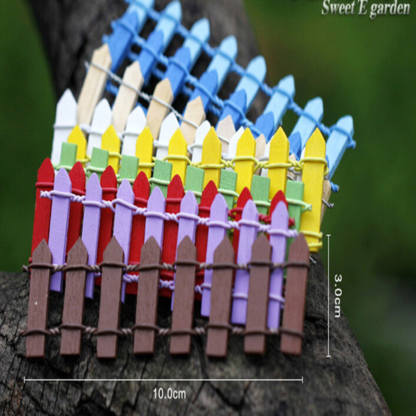 Handmade Mini Fence Barrier Wooden Handmade Mini Fence Barrier Wooden Craft Miniature Fairy Garden Branch Palings Showcase