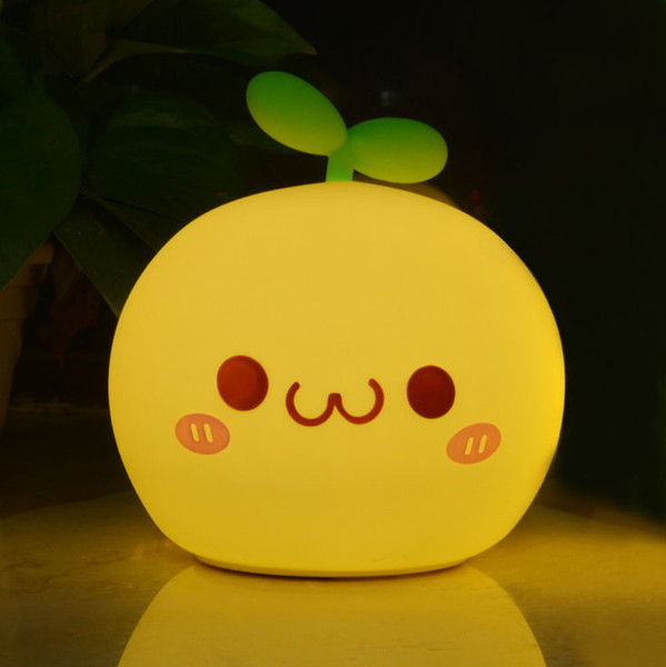 Colorful Silicone LED Night Light Rechargeable Touch Sensor light 2 Modes Children Cute Night Lamp Bedroom Light