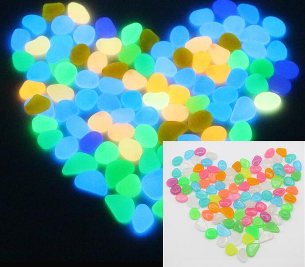 Glow in the Dark Garden Pebbles for Walkways & Decor and Plants Luminous Stones