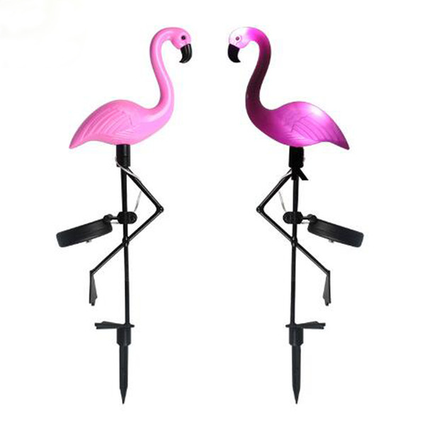 Flamingo Solar Ground Lights Waterproof Lawn Lamp Garden Decor Pink Flamingo Outdoor Yard Ornaments Solar Powered Path Lights