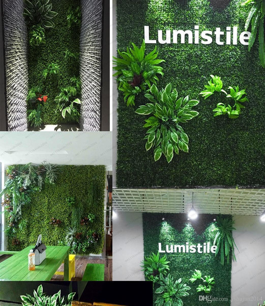 Eucaly giant artificial wall decoration artificial turf Artificial plastic boxwood grass mat 60cm * 40cm free shipping