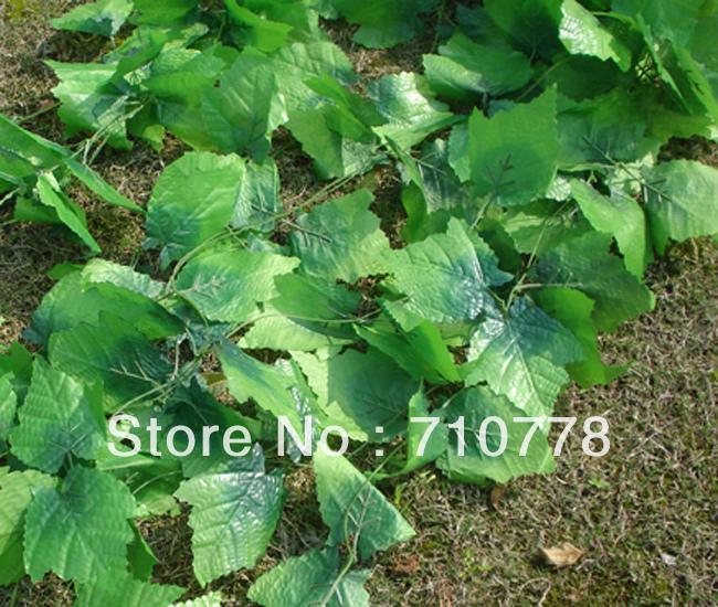 2.5M 60pcs artificial Grape leaves grape vine plants vine leaves decoration rattan