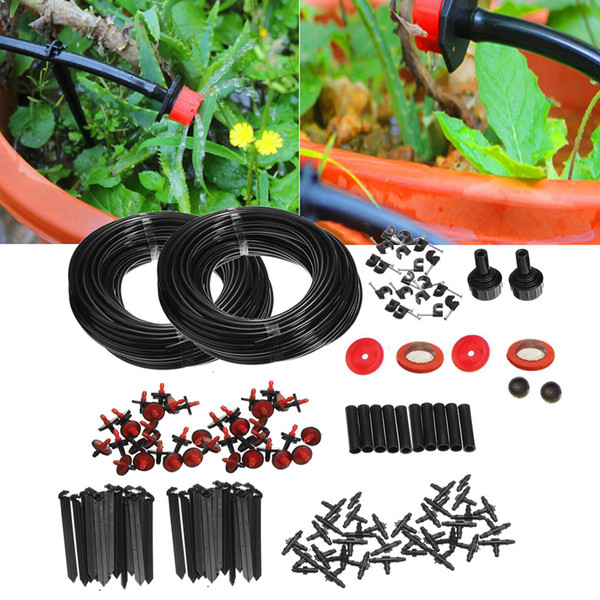 23m Micro Drip Irrigation Watering Automatic System Kit for Plant Garden Greenhouse