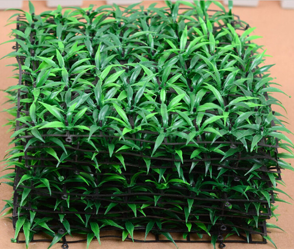 20pcs 25*25cm Square Artificial Green Grass Lawn For Wedding Home Office Decoration