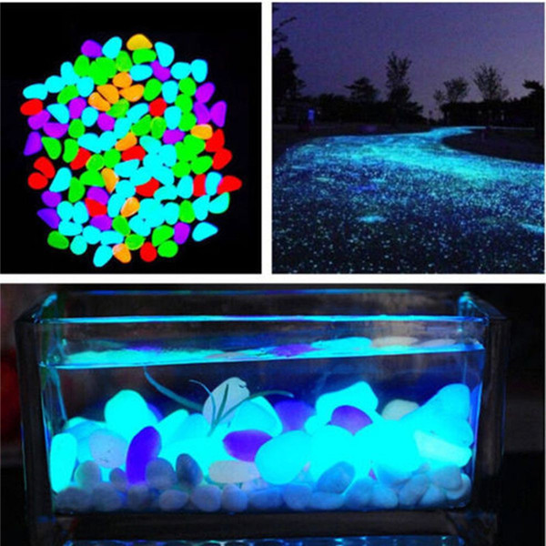 1800pcs High Brightness Glow Stones Environmental Friendly Garden Decorations Resin Material High Strength Design Hot Sale Free Shipping