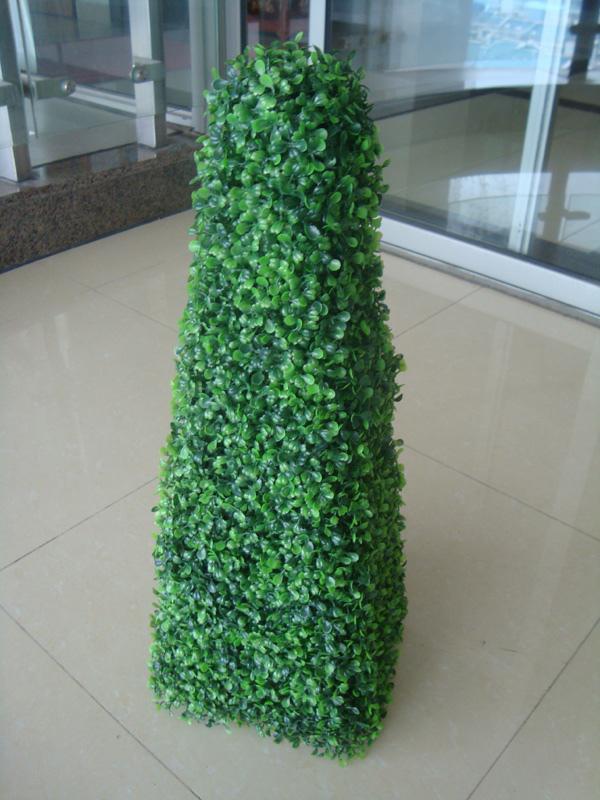 95cm height Artificial plastic topiary pyramid boxwood tree/plant free shipping price