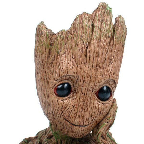 Groot Action Figures Guardians of The Galaxy Flowerpot Baby Cute Model Toy Pen Pot Best Gifts 6.3in