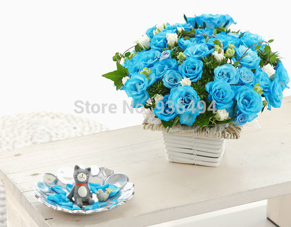 200 PCS sky blue roses seed, the balcony the most beautiful bonsai flower seeds