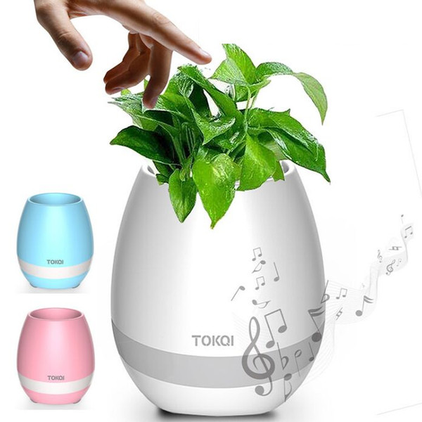 Smart Bluetooth Music Garden Bonsai Music Flower Pot Night Light Smart Touch Planters & Pots Lamp Rechargeable Wireless Bluetooth Planter