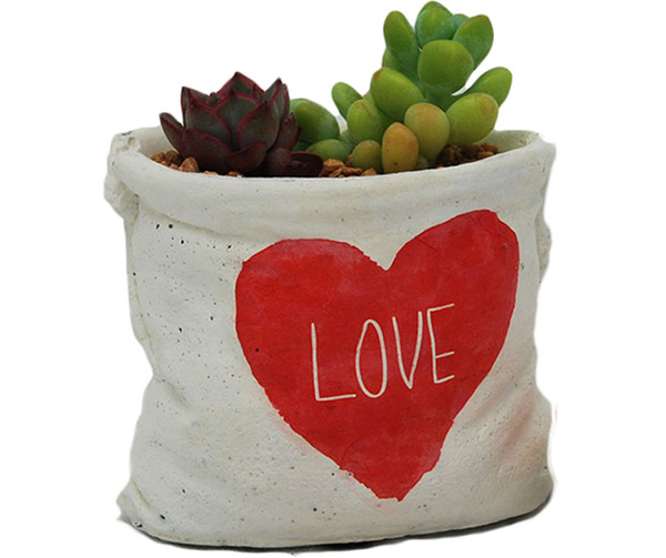 3PCS MOQ Creative Cement Art Flower Pot for Home Garden Floor or Bedroom Table Planters Decorative Planting Pots Micro-landscape Pot