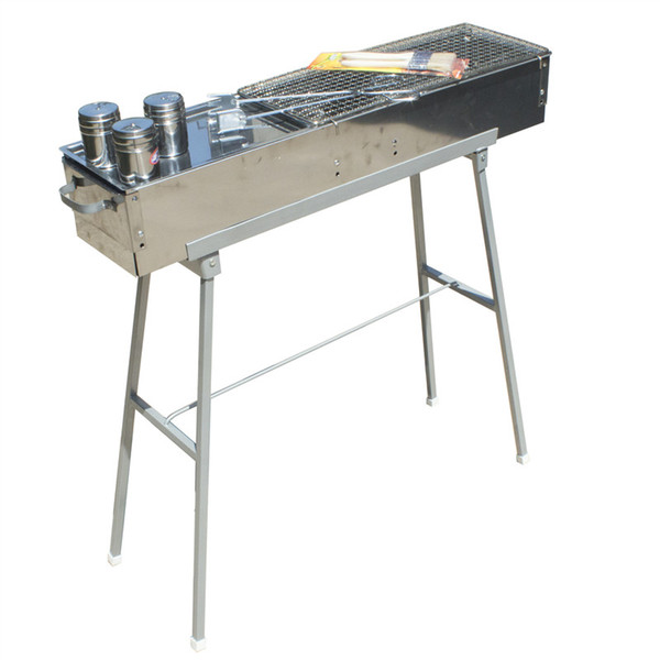 roasted stainless steel barbecue pits 80 long home charcoal outdoor large waterproof portable increase barbecue pits