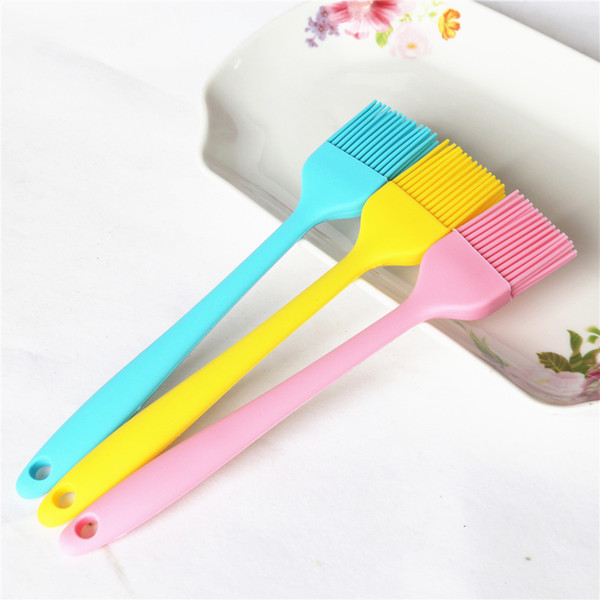 3PC Integrated silicone brush high temperature kitchen barbecue bread kitchen pancake brush