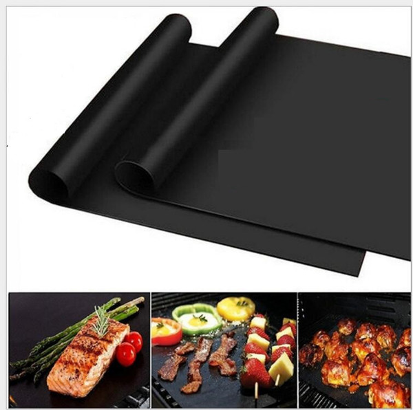 non-stick reusable Teflon BBQ Grill mat extra thick grilling sheet FDA teflon baking mat BBQ tool