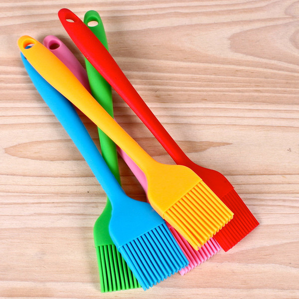 Small Size Silicone Oil Brush High Temperature Resistant Barbecue Seasoning Brush Multicolor DIY Cake BBQ Tool