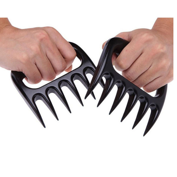 Grizzly Bear Paws Meat Claws Handler Fork Tongs Pull Shred Pork BBQ Barbecue Tools BBQ Grilling Accessories With Retail Box HH7-904