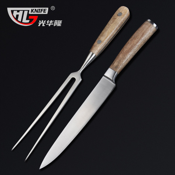 Set of fork and knives Barbecue BBQ  Fork Barbecue stainless steel Grill tools Roasting fish BBQ