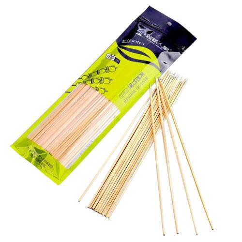 30cm length Hoomall 100PCs Barbecue Grill Mats Bamboo Skewers Grill Shish Wood Sticks Barbecue BBQ Tools Churrasco Disposable BBQ Supplies