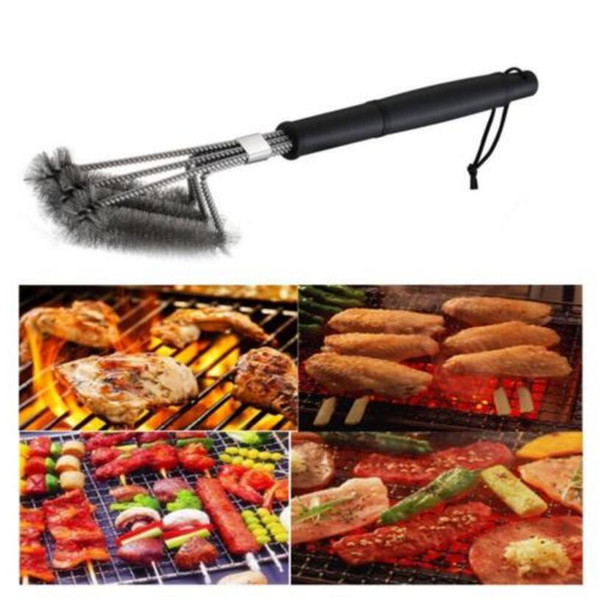 Rugged BBQ Grill Brush 18