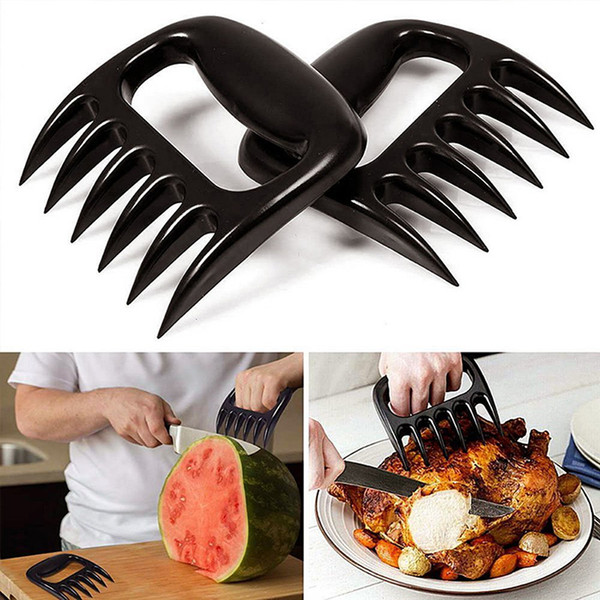 Grizzly Bear Paws Meat Claws Handler Fork Tongs Pull Shred Pork BBQ Barbecue Tool High quality food-grade BBQ tools free DHL