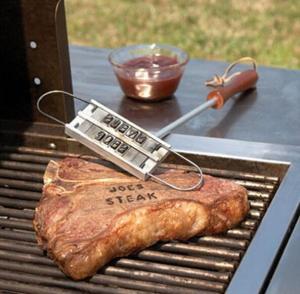 Barbeque Grill Branding Iron BBQ DIY Changeable 55 Letters Meat Steak Tools Easily Cleaned Steak Meat OOA6269