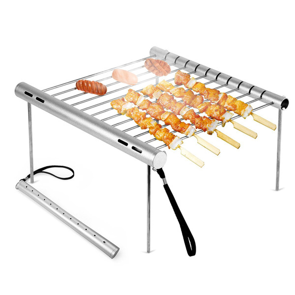 1Set Portable Camping Grill a lightweight Multi-function Universal Barbecue Accessories BBQ Grill for Home for Camping