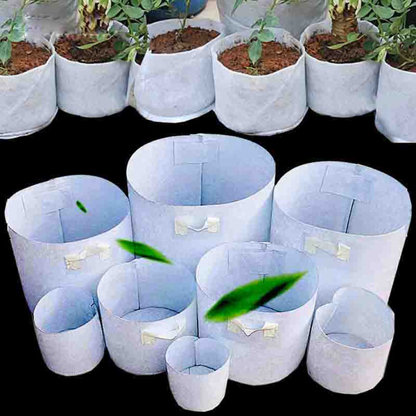 Non-Woven Fabric Reusable Soft-Sided Highly Breathable Grow Pots Planting Bag with Handles Cheap Price Large Flower Planter