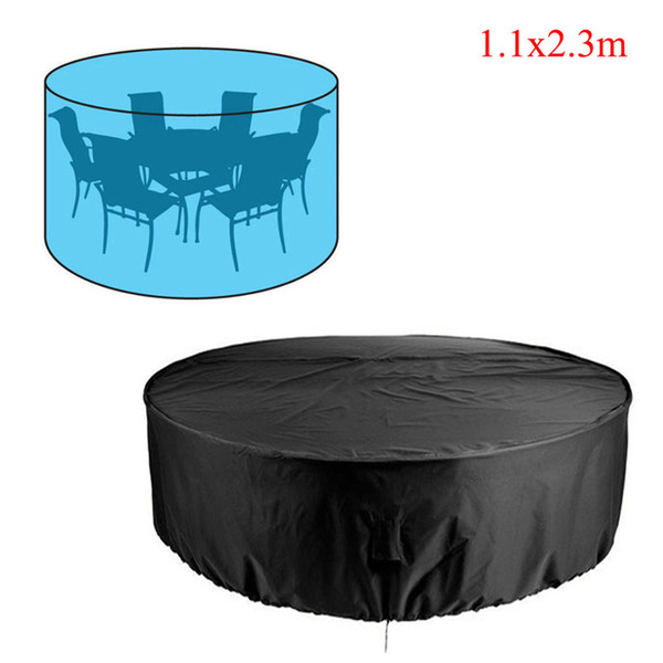 Wholesale- High quality and durable Woven Polyethylene Round Outdoor Furniture Cover Garden Patio Table Chair Waterproof