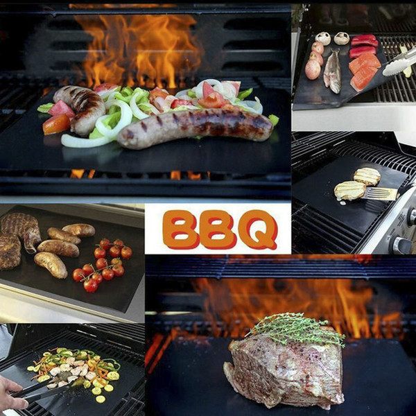 2017 New Arrival Heat Resistance BBQ Grill Mat with 3 Colors Portable Easy Clean Non-stick Reusable Roast Pads in Stock BBQ01