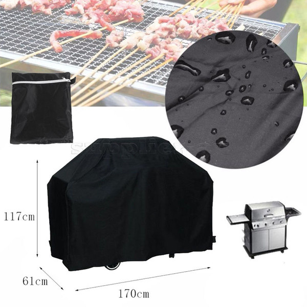 Large Outdoor BBQ Cover Waterproof Breathable UV Gas Barbeque Grill Protector