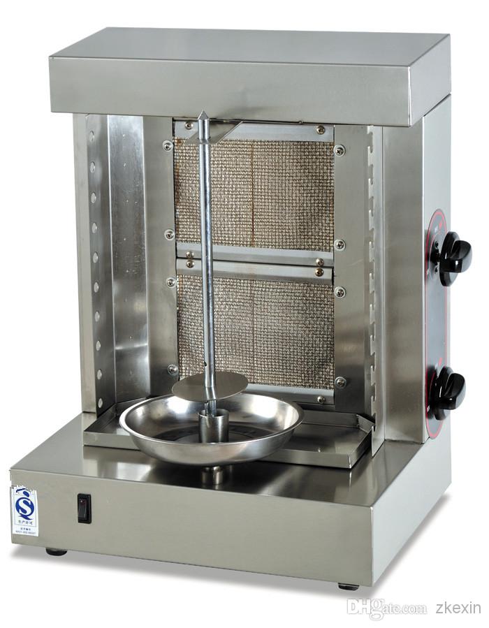 KBM-2G two burners shawarma machine doner kebab machine Mini Gas Kebab machine with Two Gas Burners