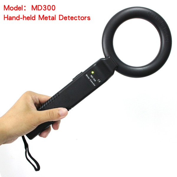 Portable Handheld Metal Detector Round High Sensitivity MD300 Genuine hand-held detector MD-300 Adjustable sensitivity vibration alarm