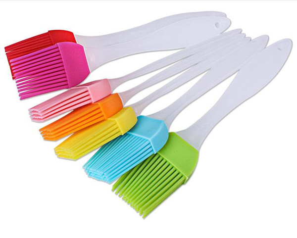 siliconel temperature resistant of 230 degrees celsius silicone BBQ Brush oil brush butter brushes mixed color wholesale random send