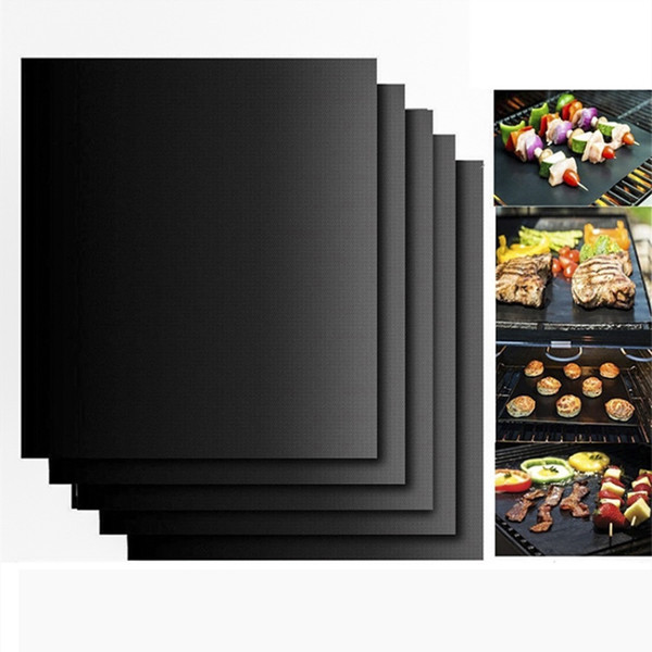 2 Size Non-Stick BBQ Grill Mat Thick Durable Gas Grill barbecue mat Reusable Microwave Grill Mat Sheet Picnic Cooking Tool