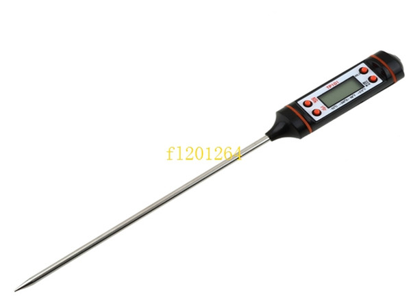 50pcs/lot DHL Free Shipping Meat Thermometer Kitchen Digital Cooking Food Probe Electronic BBQ Household Temperature Detector Tool