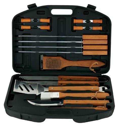 Wholesale- Best Choice Products, GaiaBBQ A93 ,18pcs,Stainless Steel Grill Tool Set Box Storage Case