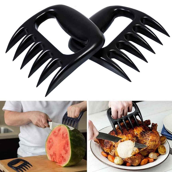 Grizzly Bear Paws BBQ Fork Tongs Clip Pull Shred Lift Toss Meat Claws Shredding Lifting Mixing Carving Barbecue Tools