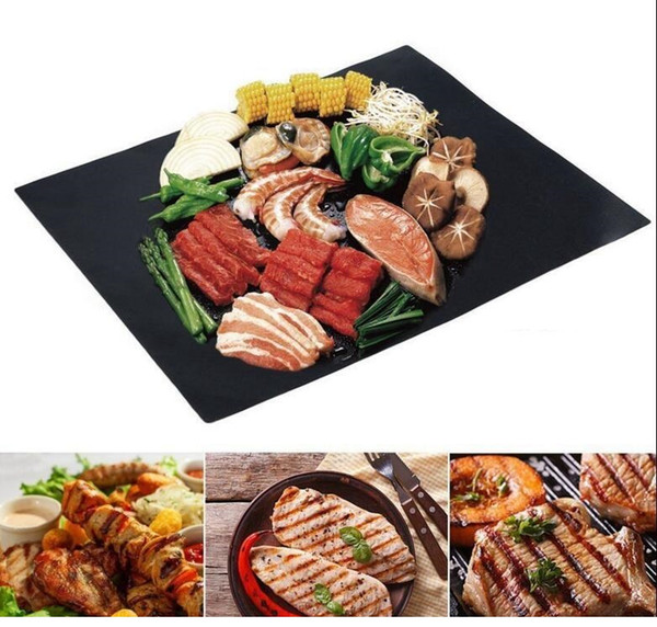 BBQ Grill Mat Magic Mats Non Stick Grilling Backing Outdoor Plate Portable Easy Clean Outdoor Picnic Cooking Tool 40x33cm D0312