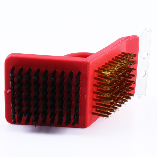 Hot Sale Copper Wire Cleaning Brush Non-stick Barbecue Grill BBQ Brush Cleaning Brushes With Handle Durable Cooking BBQ Tools